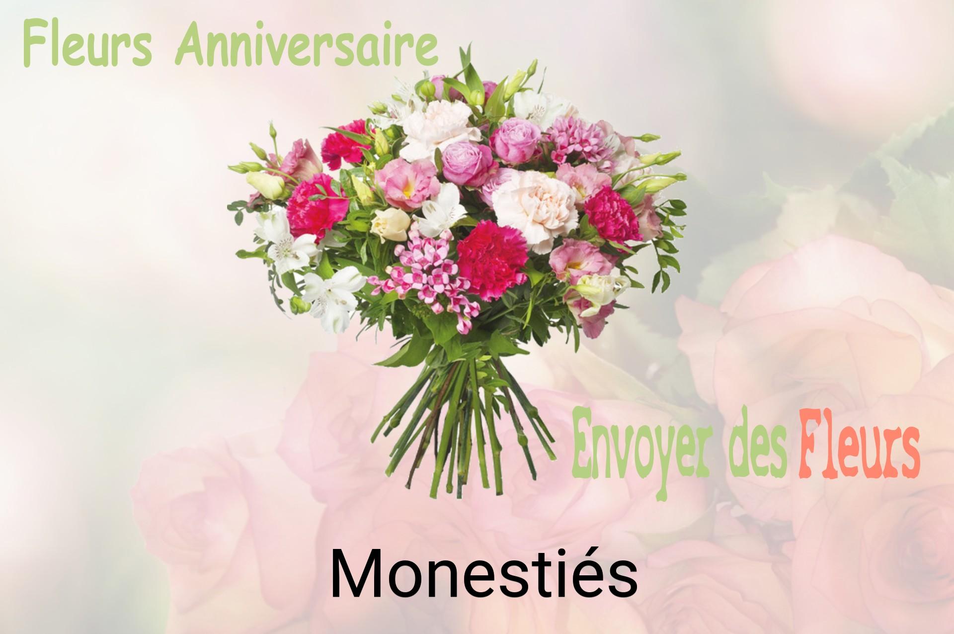 Bouquet de fleurs d’anniversaire livré à Monestiés